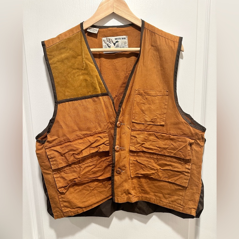 Duck Bay Brown Outdoor Vest - Size: Large